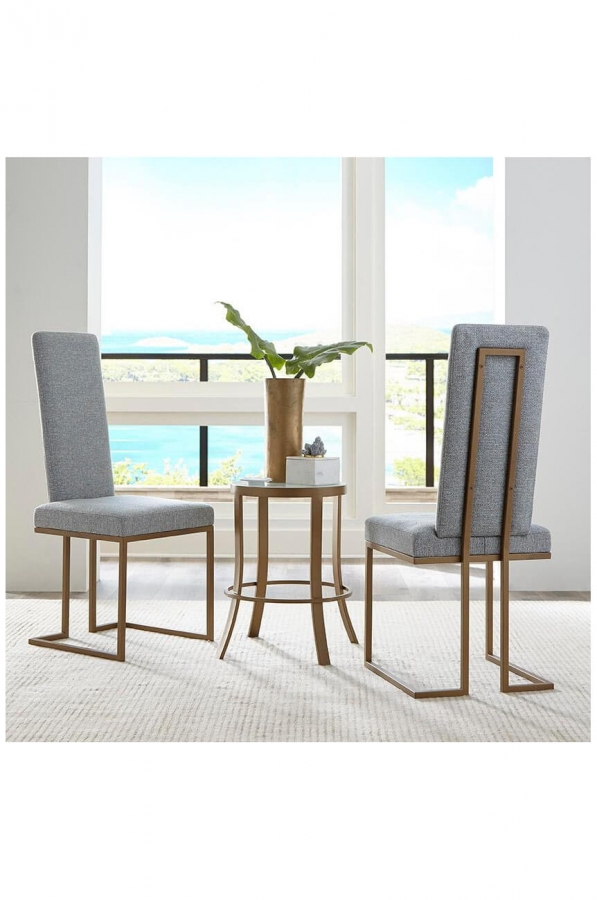 Buy Wesley's Brentwood Modern Upholstered Dining Chair w/ Tall Back