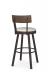 Amisco's Lauren Swivel Stool 40293 w/ Wood Backrest - Free shipping!