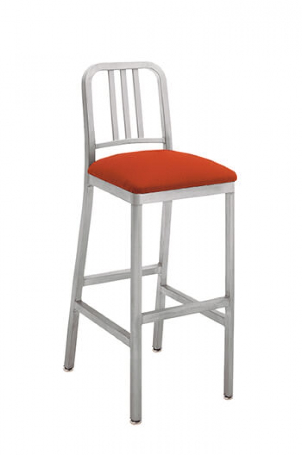 Siren Outdoor Patio Barstool In Brushed Aluminum Customize Tap To Expand