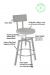 Features of the Architect Swivel Adjustable Stool