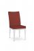 Amisco's Alto Modern Upholstered Dining Chair in Red and White