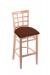 Holland's Hampton 3130 Barstool with Back in Natural Wood and Rein Adobe Seat Cushion