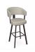 Amisco's Grissom 52 Oxidado Brown Swivel Bar Stool with Curved Back