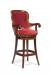Fairfield Chair's Melrose Swivel Wood Barstool with Arms