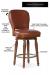 Fairfield's Quincy Wooden Swivel Barstool with Nailhead Trim