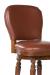 Quincy Wooden Swivel Barstool with Back by Fairfield Chair Company