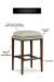Fairfield's Noah Wooden Square Backless Stool - Fully Assembled