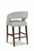 Fairfield's Bryant Wooden Barstool with Cushion on Backrest
