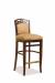 Fairfield's Lewiston Wooden Bar Stool with Low Backrest