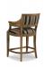 Fairfield Chair's Gilroy Counter Stool with Arms and Nailhead Trim