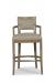 Fairfield's Keller Wooden Contemporary Stool with Arms and Backrest
