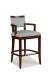 Fairfield's Keller Wooden Contemporary Bar Stool with Arms