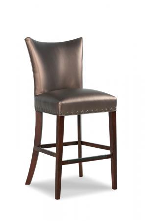 Fairfield's Casey Transitional Bar Stool with Curved Backrest