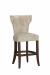 Fairfield's Ardmore Wood Bar Stool with Wing Back in Leather