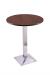 Holland's 217 Chrome 30" Round Table in Mahogany