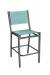 Woodard Palm Coast Outdoor Armless Bar Stool with Back - Shown in Augustine Frost fabric