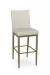 Amisco's Melrose Modern Gold Stationary Bar Stool with Back