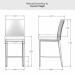 Amisco's Melrose Counter Height Dimensions