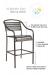 Features of the Baja Strap All-Weather Outdoor Bar Stool with Arms