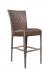 Woodard's All-Weather Padded Bar Stool with Tall Backrest, 30" Bar Height
