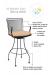 Features of the Woodard Constantine Swivel Outdoor Bar Stool with Arms