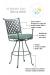 Features of the Maddox Swivel Outdoor Patio Bar Stool