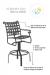 Features of Woodard's Ramsgate Swivel Bar Stool All-Weather Outdoor Stool