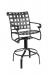 Woodard's Ramsgate Outdoor Swivel Bar Stool with Arms and Strap Back