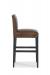 Fairfield's Roxanne Wooden Bar Stool with Upholstered Back and Seat - Side View