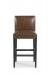 Fairfield's Roxanne Wooden Bar Stool with Upholstered Back and Seat - Front View