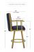 Wesley Allen's Humphrey Swivel Stool with Arms in Spectator Height