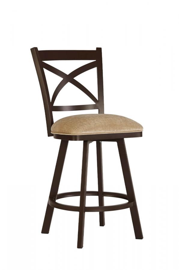 Buy Wesley Allen's Edmonton Swivel Kitchen Bar Stool with Back