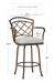 Wesley Allen's Boston Swivel Stool with Arms in Bar Height