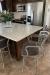 Wesley Allen's Boston Kitchen Counter Barstools in Silver