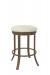 Wesley Allen's Opaque Copper Backless Round Swivel Bar Stool