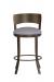 Wesley Allen's Baltimore Bronze Swivel Bar Stool with Low Back - Front View