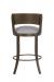 Wesley Allen's Baltimore Bronze Swivel Bar Stool with Low Back - Back View