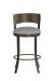 Wesley Allen's Baltimore Bronze Swivel Bar Stool with Low Back - Front View