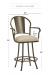 Wesley Allen's Cleveland Swivel Stool with Arms in Bar Height
