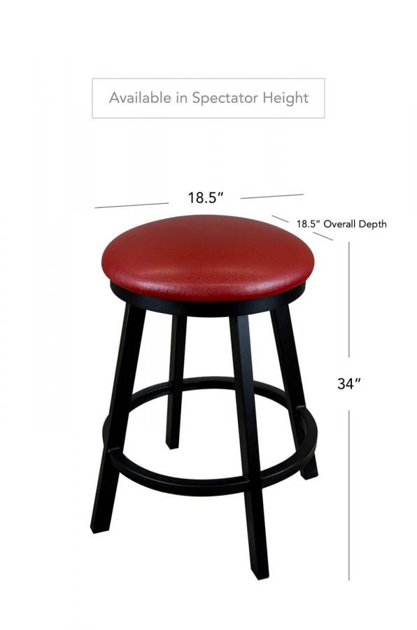 Buy Wesley Allen's Edmonton Backless Swivel Bar Stool Free shipping!