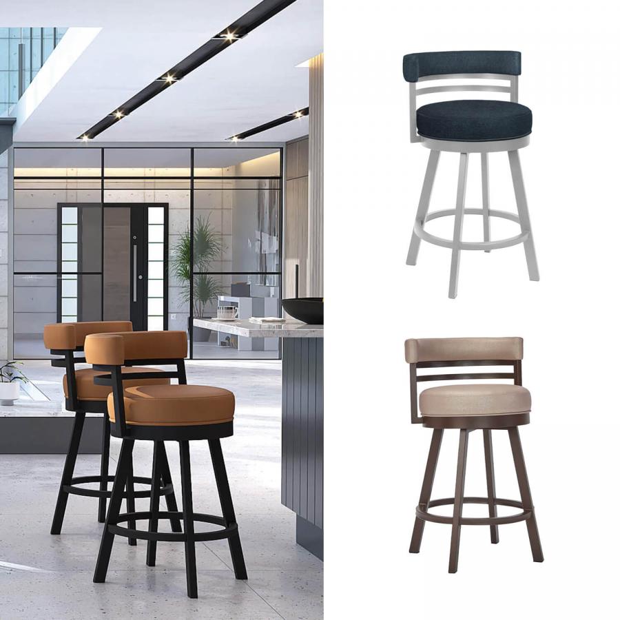 Buy Wesley Allen's Miramar Swivel Stool with Low Back • Free Shipping!