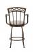 Wesley Allen's Pittsburg Bronze Swivel Bar Stool with Arms - Back View