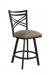 Wesley Allen's Raleigh Swivel Transitional Barstool in Black and Brown