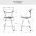 Amisco's Wilbur Counter Height Dimensions