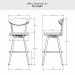 Amisco's Wilbur Bar Height Dimensions