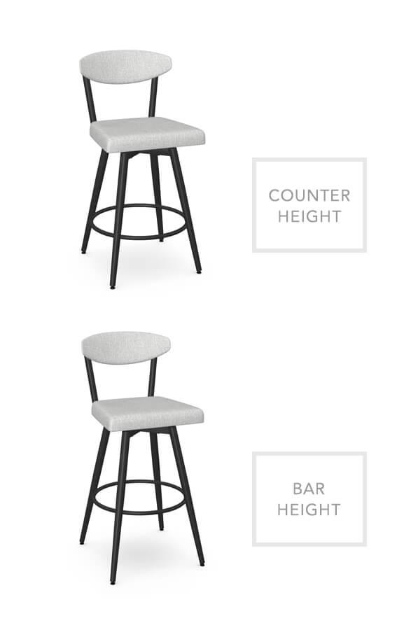 Buy Amiscos Wilbur Scandinavian Swivel Bar Stool Free Shipping