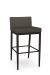 Amisco's Ethan XL Dark Brown Modern Bar Stool with Low Back - Large Stool