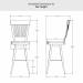 Amisco's Annabelle Bar Height Dimensions