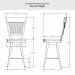 Amisco's Annabelle Counter Height Dimensions