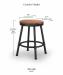 Trica's Sal Counter Height Dimensions
